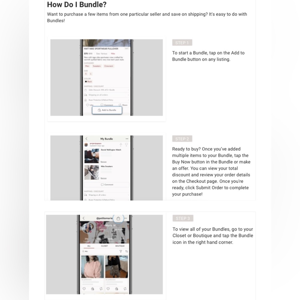 HOW TO BUNDLE (and why we do it!)